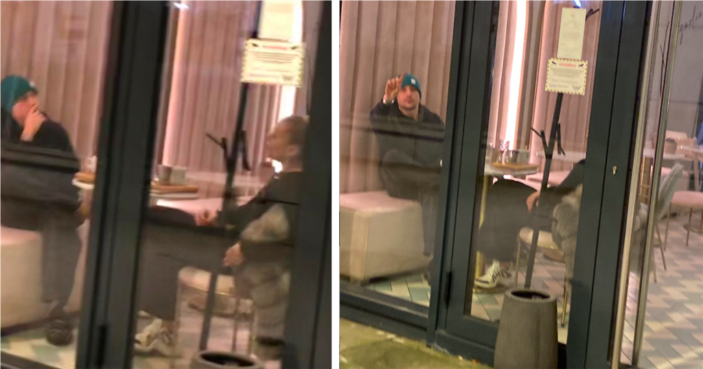 Ove slike pokazuju kako je Lovro opušteno čavrljao s atraktivnom pratiljom koja je na spoj stigla u sportskim tenisicama i skupom krznom sve dok......