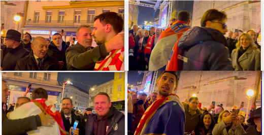 DOČEK RUKOMETAŠA NA TRGU BANA JELAČIĆA