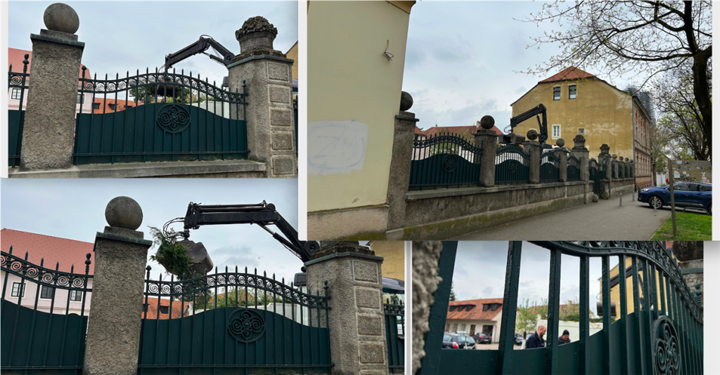 U kakoničkoj kuriji na Kaptolu stradala su stabla čempresa koja su davala jedinstven miris, nakon oluje posječeno je i stablo smokve koja je predvečer ljeti otpuštala esencije u eter, snimili smo sječu