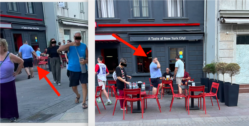 Gazda 'Magazinske kleti' uputio se prema gazdi fast fooda i pizzerije koja se nalazi na kraju Tkalče nakon što je izašao iz svog skupocjenog Maybacha kojim se dovezao, a kojjeg inače stalno parkira u Tkalči 
