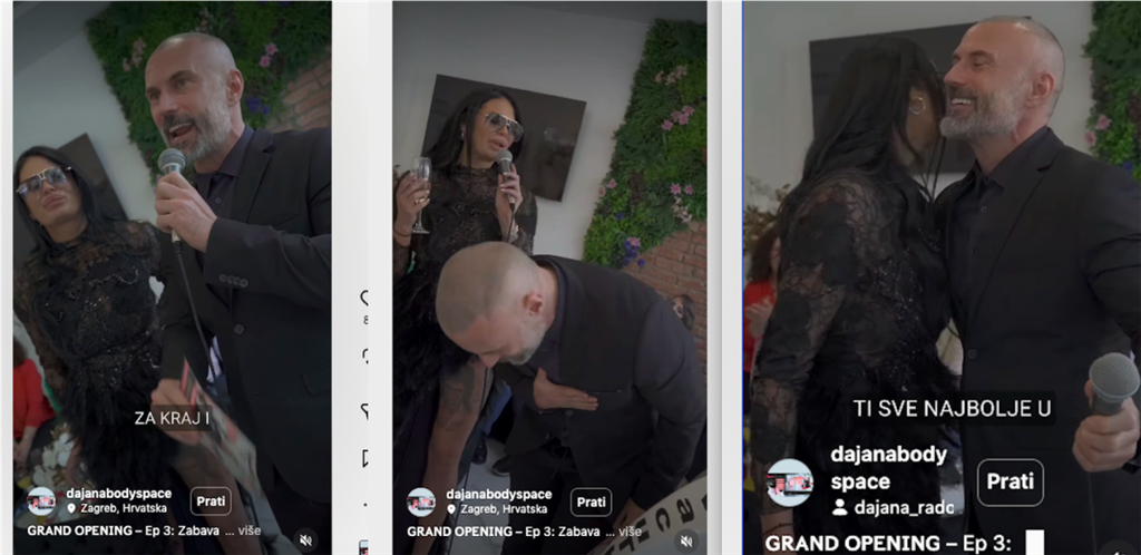 Na otvorenju Dajaninog salona u Zagrebu prošlog ožujka voditelj je bio Davor Garić s Nove TV koji se duboko klanjao i zahvaljivao gazdarici što je u Zagrebu otvorila takav salon
