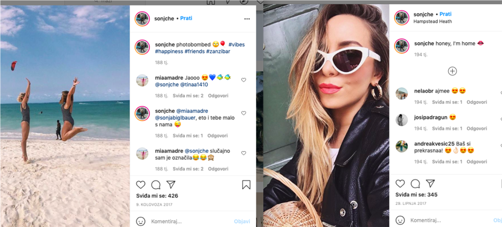 Kći suca kojeg Mamić proziva na Instagramu objavljuje slike kao da je Kardashianka iz svih svjetskih destinacija