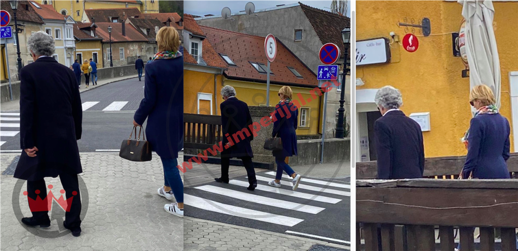 Ni u jednom trenutku Kraljević se nije približio svojoj supruzi pa su tako distancirani prešli i preko mosta u samom centru