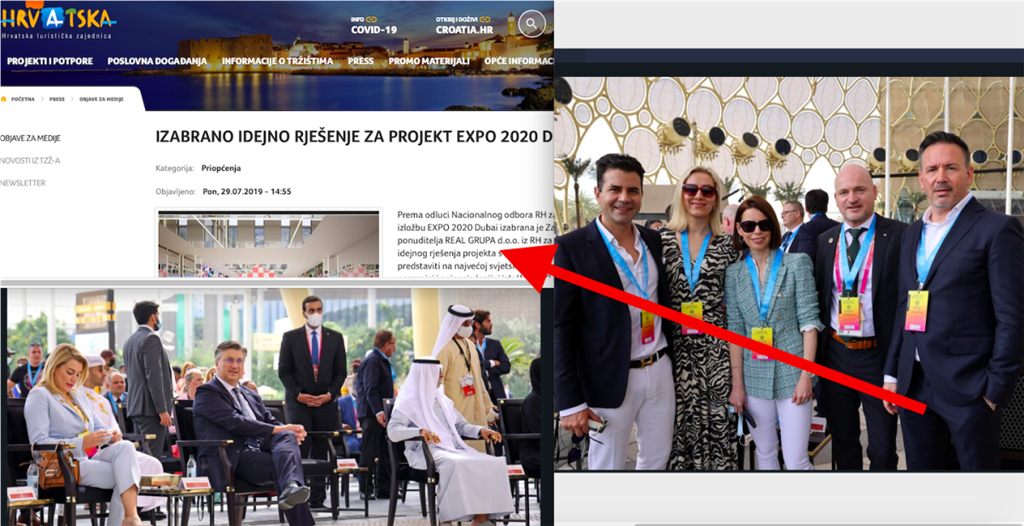 Ministrica Brnjac tvrdi kako nije sklopila nijedan ugovor u svom mandatu s Prosolijem iz Real grupe a osobno je kao šefica nacionalnog odbora njemu povjerila hrvatski paviljon na Expo 2020 u Dubaiju